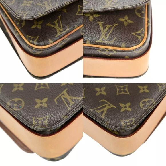 LOUIS VUITTON Cartouchiere MM Shoulder Bag Monogram Leather Brown - Picture 14 of 16